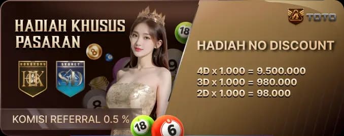 HADIAH KHUSUS PASARAN SYDNEYPOOLS DAN HONGKONGPOOLS
